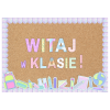 Witaj w klasie - pastelowa gazetka na rozpoczęcie roku